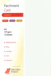 Parchment Green Card A4 175gsm Card